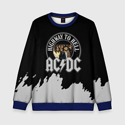 Свитшот детский ACDC, цвет: 3D-синий