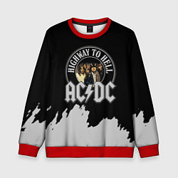Свитшот детский ACDC, цвет: 3D-красный
