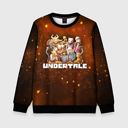 Свитшот детский UNDERTALE, цвет: 3D-черный
