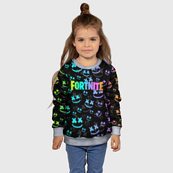 Свитшот детский Fortnite & Marshmello, цвет: 3D-меланж — фото 2