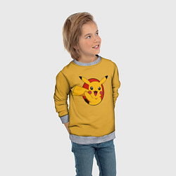 Свитшот детский Pikachu, цвет: 3D-меланж — фото 2
