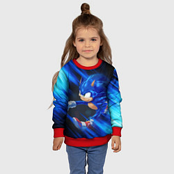 Свитшот детский SONIC, цвет: 3D-красный — фото 2