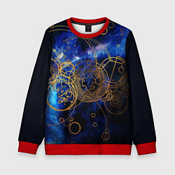 Свитшот детский Space Geometry, цвет: 3D-красный