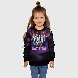 Свитшот детский BTS, цвет: 3D-черный — фото 2