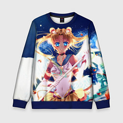 Свитшот детский SAILOR MOON, цвет: 3D-синий