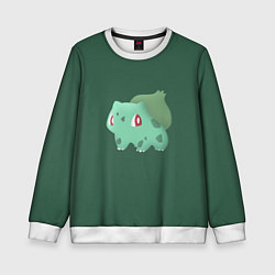 Свитшот детский Pokemon Bulbasaur, цвет: 3D-белый