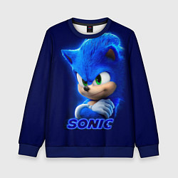 Свитшот детский SONIC, цвет: 3D-синий