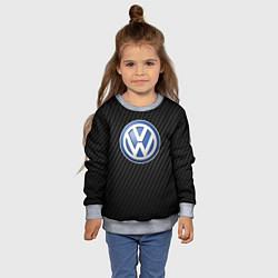Свитшот детский Volkswagen Logo, цвет: 3D-меланж — фото 2