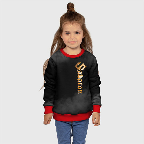 Детский свитшот SABATON / 3D-Красный – фото 4