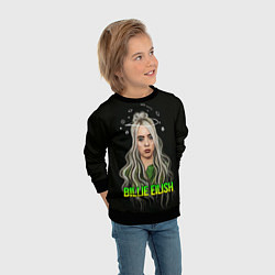 Свитшот детский BILLIE EILISH, цвет: 3D-черный — фото 2