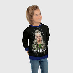 Свитшот детский BILLIE EILISH, цвет: 3D-синий — фото 2