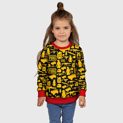 Детский свитшот PUBG / 3D-Красный – фото 4