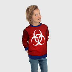 Свитшот детский Plague Inc, цвет: 3D-синий — фото 2