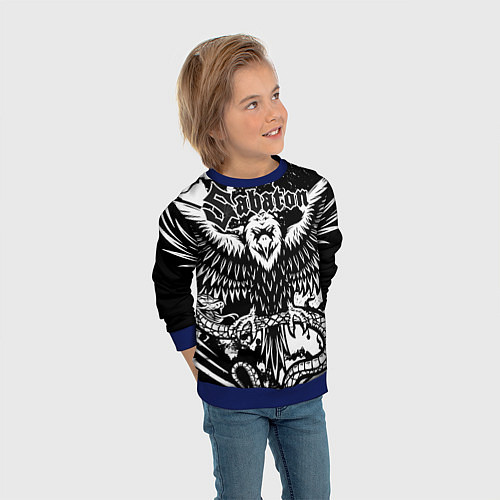 Детский свитшот SABATON / 3D-Синий – фото 3