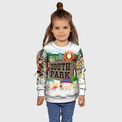 Свитшот детский ЮЖНЫЙ ПАРК, цвет: 3D-белый — фото 2