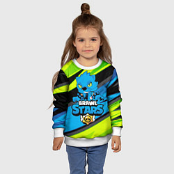 Свитшот детский BRAWL STARS LEON WOLF, цвет: 3D-белый — фото 2
