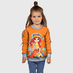 Свитшот детский JESSIE, цвет: 3D-меланж — фото 2