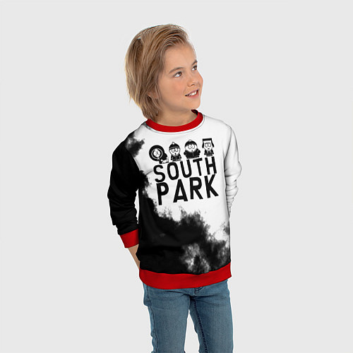 Детский свитшот South Park / 3D-Красный – фото 3