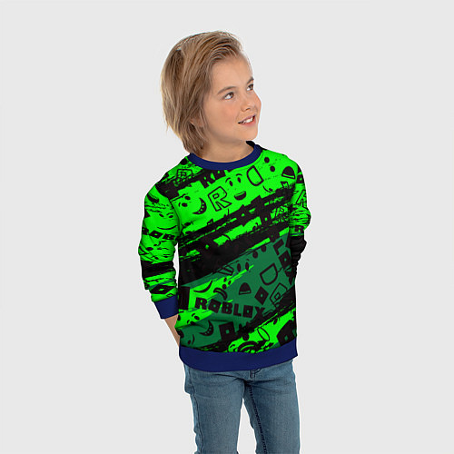 Детский свитшот Roblox / 3D-Синий – фото 3