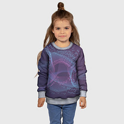 Свитшот детский Абстрактный узор, цвет: 3D-меланж — фото 2