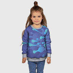 Свитшот детский Абстрактные краски, цвет: 3D-меланж — фото 2