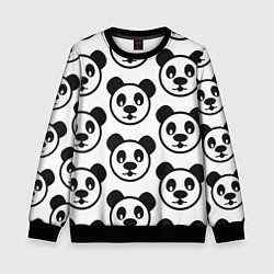 Свитшот детский Panda, цвет: 3D-черный