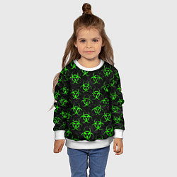 Свитшот детский GREEN BIOHAZARD, цвет: 3D-белый — фото 2