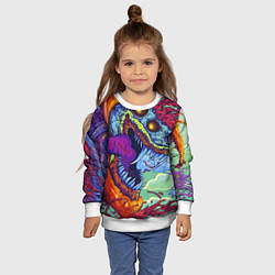 Свитшот детский HYPERBEAST, цвет: 3D-белый — фото 2