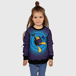 Свитшот детский Даффи Дак, цвет: 3D-черный — фото 2