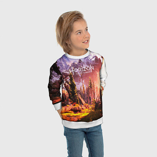 Детский свитшот Horizon Zero Dawn / 3D-Белый – фото 3