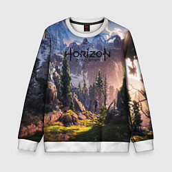 Свитшот детский Horizon Zero Dawn, цвет: 3D-белый