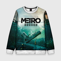 Свитшот детский METRO EXODUS, цвет: 3D-белый