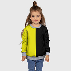 Свитшот детский BLACK YELLOW, цвет: 3D-меланж — фото 2