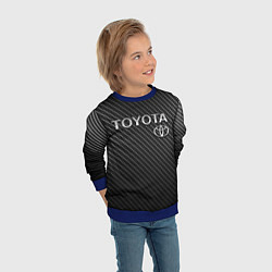 Свитшот детский TOYOTA CARBON, цвет: 3D-синий — фото 2
