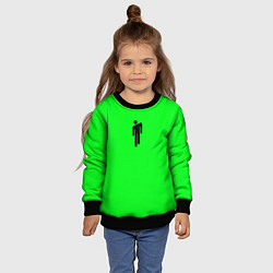 Свитшот детский Billie Eilish, цвет: 3D-черный — фото 2