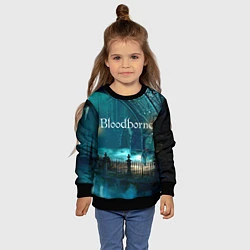 Свитшот детский Bloodborne, цвет: 3D-черный — фото 2