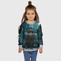 Свитшот детский Bloodborne, цвет: 3D-меланж — фото 2
