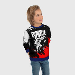 Свитшот детский FORTNITE x MARSHMELLO, цвет: 3D-синий — фото 2