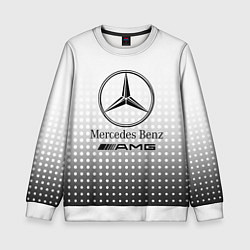 Свитшот детский Mercedes-Benz, цвет: 3D-белый