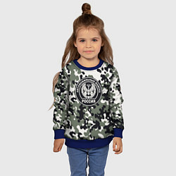 Свитшот детский Автомобильные войска, цвет: 3D-синий — фото 2