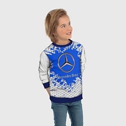 Свитшот детский Mercedes, цвет: 3D-синий — фото 2