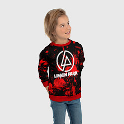 Свитшот детский Linkin Park, цвет: 3D-красный — фото 2