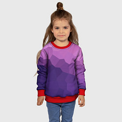 Свитшот детский Пикси кристаллы, цвет: 3D-красный — фото 2
