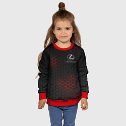 Свитшот детский LEXUS, цвет: 3D-красный — фото 2