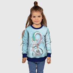 Свитшот детский Унесённые призраками, цвет: 3D-синий — фото 2
