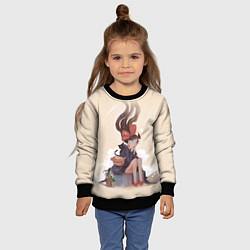 Свитшот детский Kiki’s Delivery Service, цвет: 3D-черный — фото 2