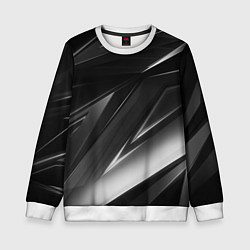 Свитшот детский GEOMETRY STRIPES BLACK & WHITE, цвет: 3D-белый