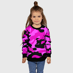Свитшот детский Цветной камуфляж, цвет: 3D-черный — фото 2