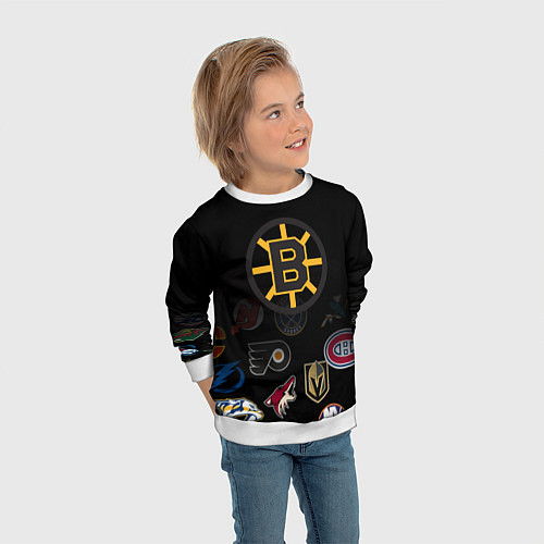 Детский свитшот NHL Boston Bruins Z / 3D-Белый – фото 3