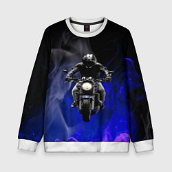 Свитшот детский МОТОЦИКЛЫ, цвет: 3D-белый